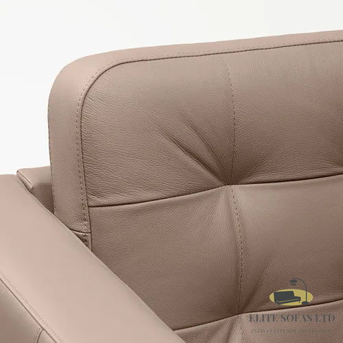 ELITE SOFAS 3-seat sofa, Grann/Bomstad dark beige/metal