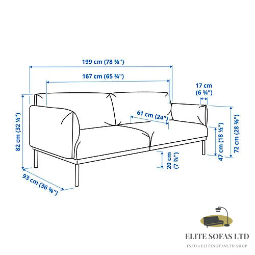 ELITE SOFAS 2-seat sofa, Lejde light grey