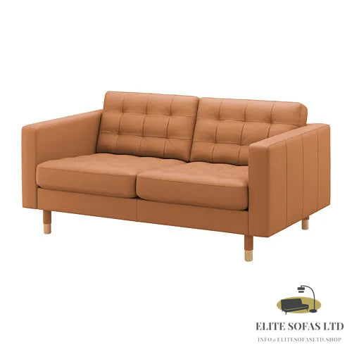 ELITE SOFAS 2-seat sofa, Grann/Bomstad golden-brown/wood