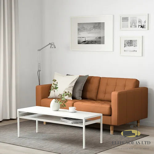ELITE SOFAS 2-seat sofa, Grann/Bomstad golden-brown/wood