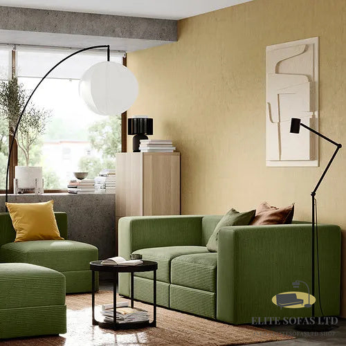 ELITE SOFAS 2-seat modular sofa, Samsala dark yellow-green