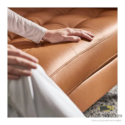 ELITE SOFAS 2-seat sofa, Grann/Bomstad golden-brown/wood